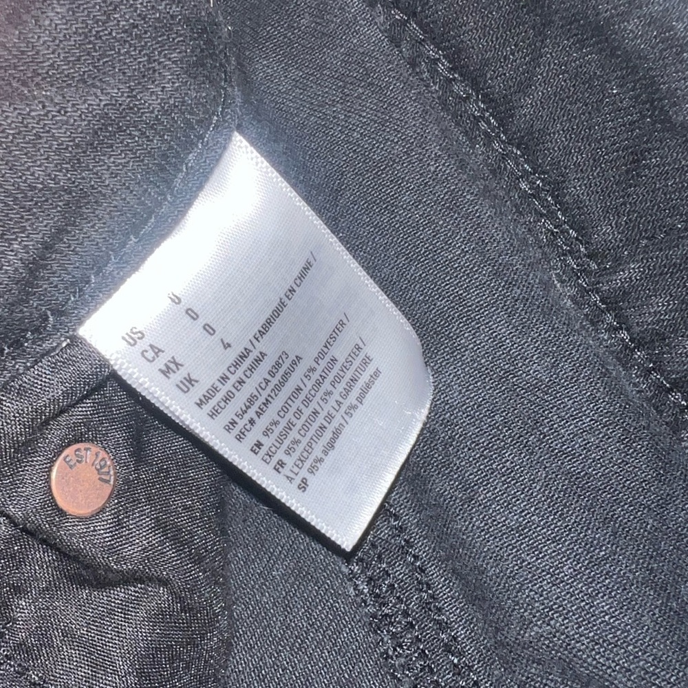 American Eagle Black Denim Skirt - Picture 4 of 8